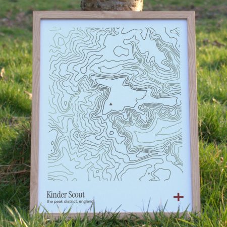 Kinder Scout Contour Print