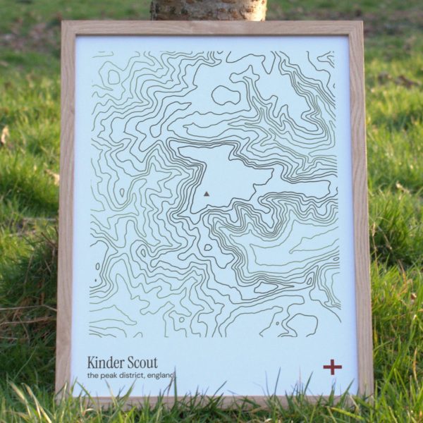 Kinder Scout Contour Print