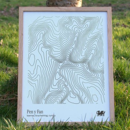 Pen y Fan Contour Print