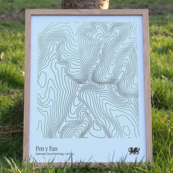 Pen y Fan Contour Print