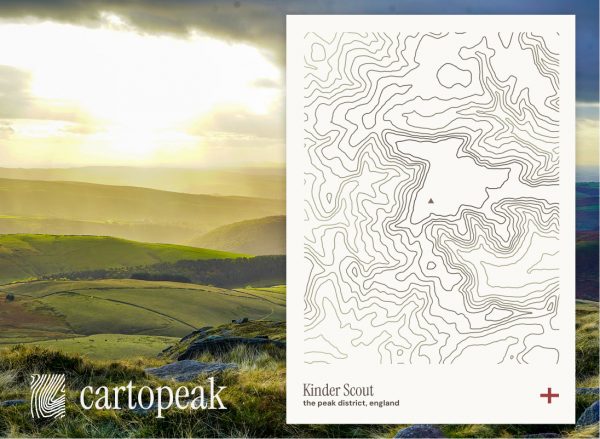 Kinder Scout Contour Print - Image 2