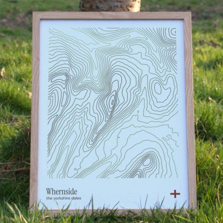 Whernside Contour Print
