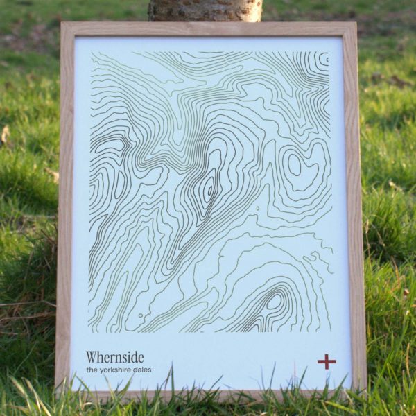 Whernside Contour Print