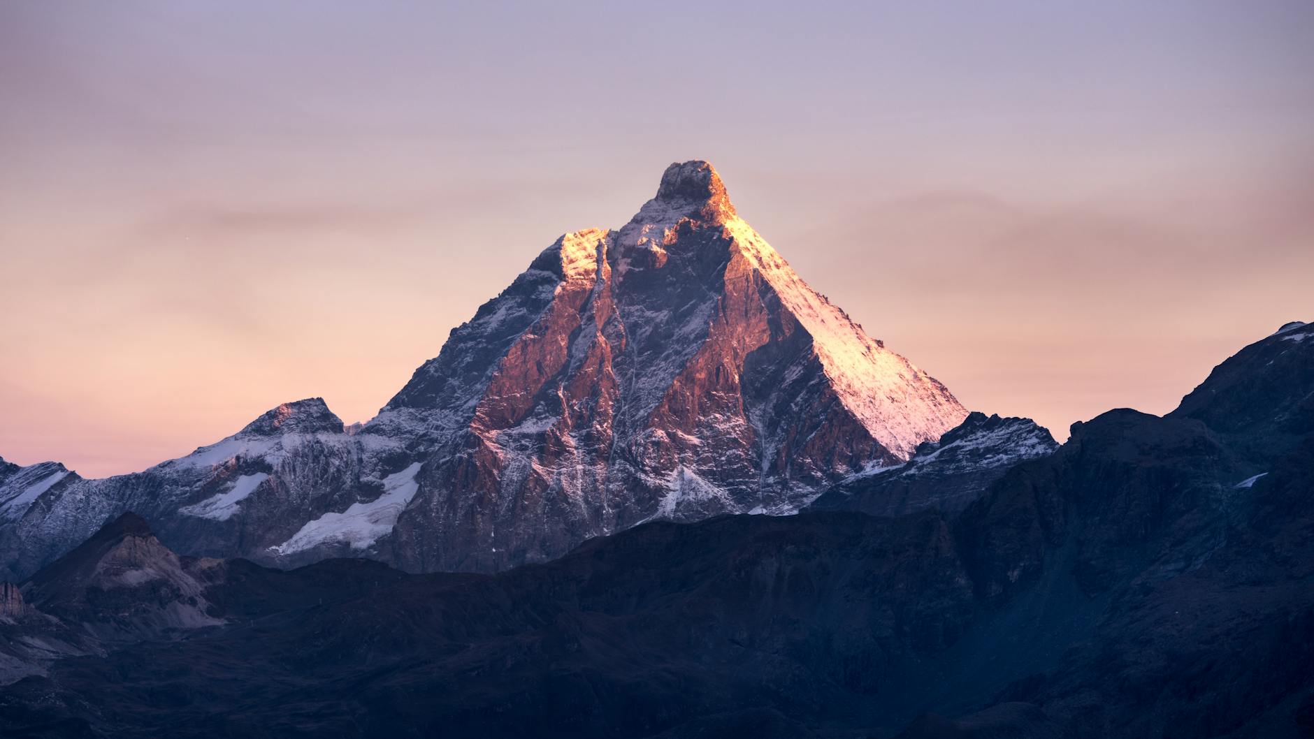 majestic matterhorn peak at sunrise